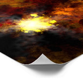 Lancaster Bomber Night Raid Poster (Hoek)