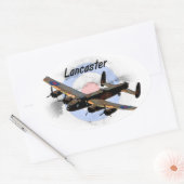 Lancaster Bomber Ovale Sticker (Envelop)