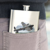 Lancaster Bomber over een papaverveld Flacon (Voorbeeld)