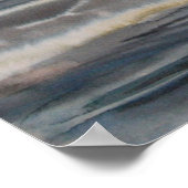 Lancaster-bommenwerper over gebombardeerde U-bootp Poster (Hoek)