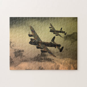 Lancaster brand in de hemel legpuzzel