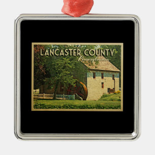 Lancaster County Pennsylvania Metalen Ornament