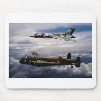 Lancaster en Vulcan XH558 Muismat