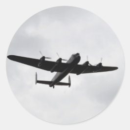 Lancaster Heavy Bomber Ronde Sticker