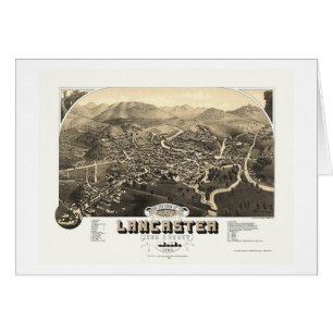 Lancaster, NH Panorama kaart - 1883