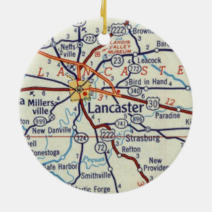 Lancaster PA Keramisch Ornament