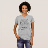 Lancaster Pennsylvania City Map | Minimale stijl T-shirt (Voorkant volledig)