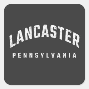 Lancaster Pennsylvania PA Vierkante Sticker