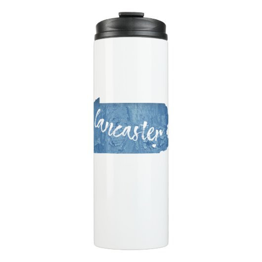 Lancaster Pennsylvania Wood Grain Thermosbeker (Voorkant)
