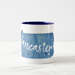 Lancaster Pennsylvania Wood Grain Tweekleurige Koffiemok