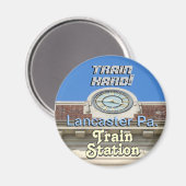Lancaster treinstation! Train hard Sleutelhanger! Magneet (Voorkant / Achterkant)