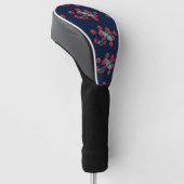  Lancaster tussen rode papavers Golfheadcover (Schuin)