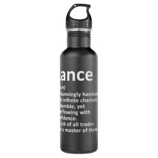 LANCE Definition Personalized Name Funny Birthday  Waterfles
