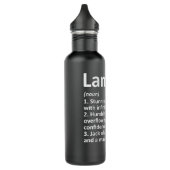 LANCE Definition Personalized Name Funny Birthday  Waterfles (Links)