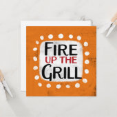 Lance La Carte De Voeux Grill (Devant/Arrière en situation)