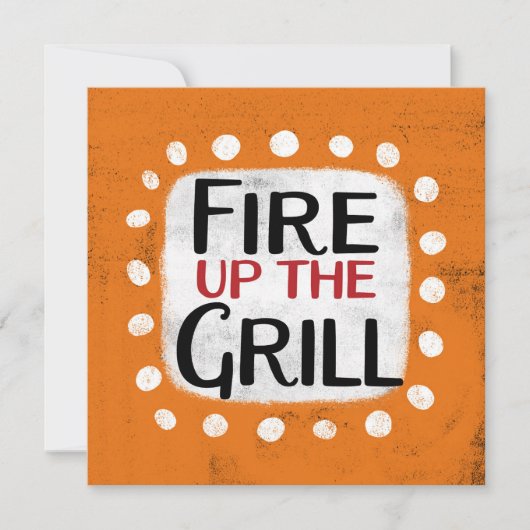 Lance La Carte De Voeux Grill (Devant)
