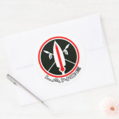 Lance Missile Ronde Sticker (Envelop)