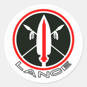 Lance Missile Ronde Sticker