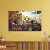 Lancelot en Guinevere Canvas Afdruk (Insitu (Woonkamer))
