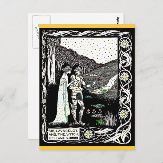 Lancelot en Hellawes de heks Briefkaart (Voorkant / Achterkant)