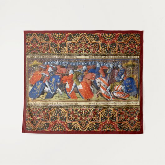 Lancelot van het meer in het toernooi van Camelot Wandkleed (Voorkant (horizontaal))