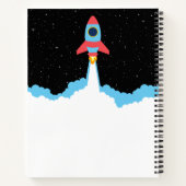 Lancement de fusées dans le carnet de route de l'e (Dos)