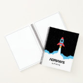 Lancement de fusées dans le carnet de route de l'e (Intérieur)