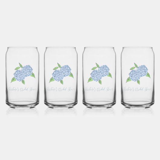 Lancement de mariage classique à l'hortensia bleu (Recto)