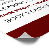 Lancement du livre Poster personnalisé modifiable (Coin)