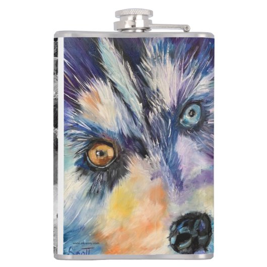 Lancer Alaskan 8oz enveloppé flacon vinyle (Dos)