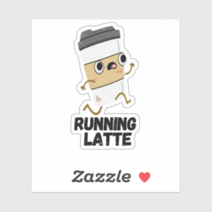 Lancer Dernier Sticker Drôle De Pun De Café