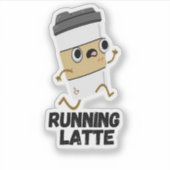 Lancer Dernier Sticker Drôle De Pun De Café (Devant)