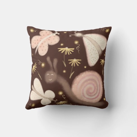 Lancer des murmures de papillon oreiller (Verso)