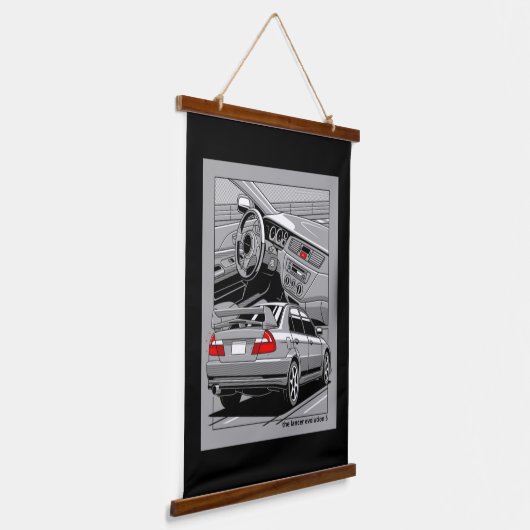 Lancer Evolution Hangend Wandkleed (Gebogen)