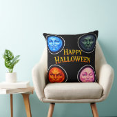 Lancer heureux Halloween élémentaire Coussin de je (Chaise)