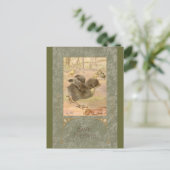 Lancer la carte Vintage de Pâques Chick (Debout devant)