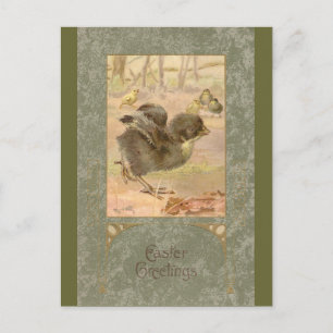 Lancer la carte Vintage de Pâques Chick