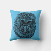 Lancer le coussin avec le hérisson de nuit (Verso)