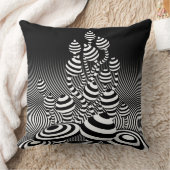 Lancer le coussin Magic Mushrooms design optique. (Couverture)