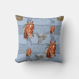 lancer oreiller Cheval