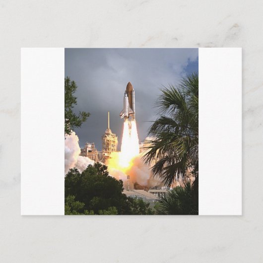 lancering met palmen briefkaart (Voorkant)