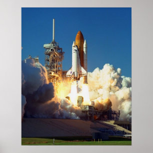 Lancering van de Ontdekking van de Ruimtependel Poster