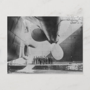 Lancering van het Titanic-Briefkaart Briefkaart