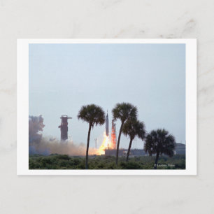 Lancering van kwikatlas 9-raket Fotografie Briefkaart