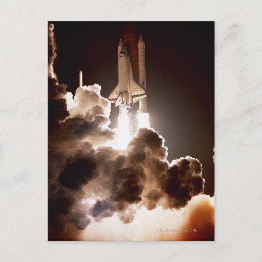 lancering van Space shuttle Briefkaart (Voorkant)