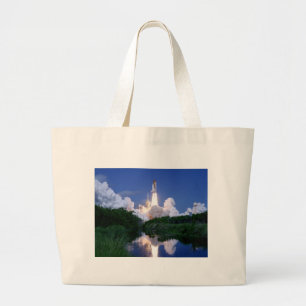 Lancering van Space Shuttle Grote Tote Bag