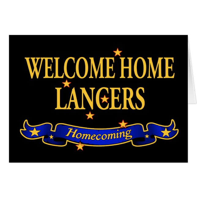 Lancers à la maison bienvenu (Devant horizontal)