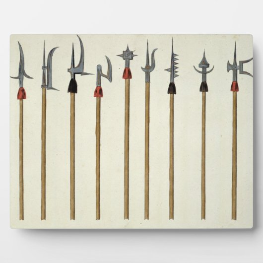 Lances, lances, demi-berds et parties, plaque pour (Devant)