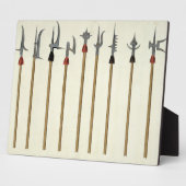 Lances, lances, demi-berds et parties, plaque pour (Côté)