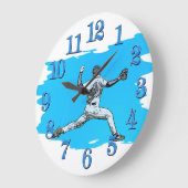 Lanceur de balle rapide de baseball Grande horloge (Angle)